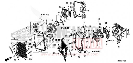 RADIATEUR CRF1000DJ de 2018